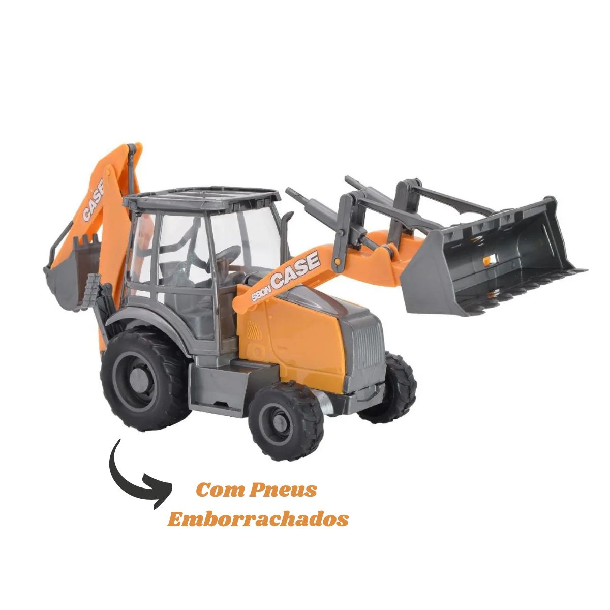 Brinquedo Retroescavadeira 580n Case Construction - Usual Brinquedo Retroescavadeira 580n Case Construction - Usual